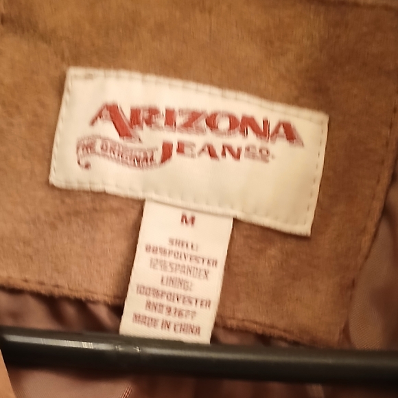 American Eagle Outfitters Brown‎ Vegan Suede Leather Moto Jacket.sz M. - Picture 2 of 3